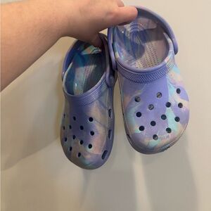 CROCS Kids' Water Shoes in Purple and Blue
